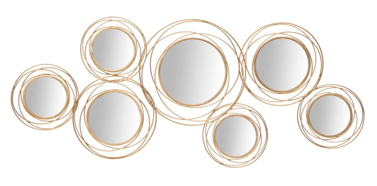 PANNELLO/SPECCHIO GOLD ROUND CM 124,5X4X53,5