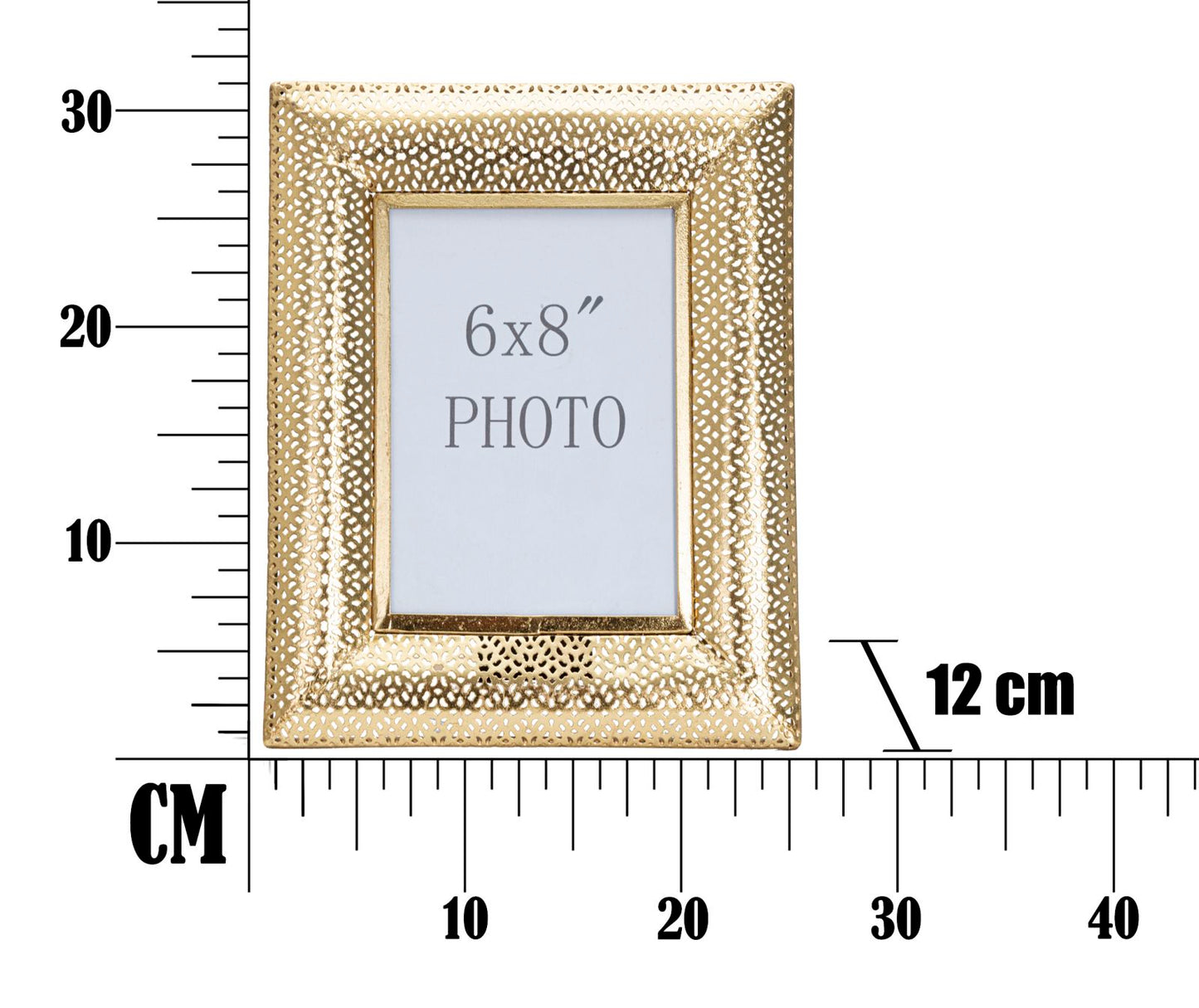 CORNICE GLAM HOLES CM 25X12X31 (MISURA INTERNA CM 15X20)
