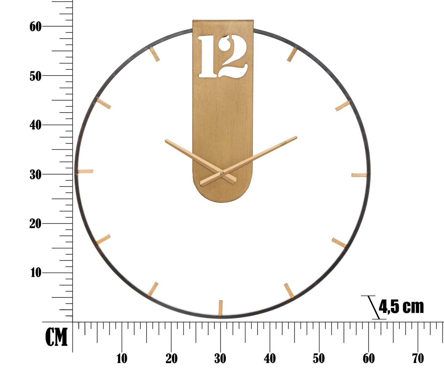 OROLOGIO DA MURO GOLDY CM Ø 60X4,5