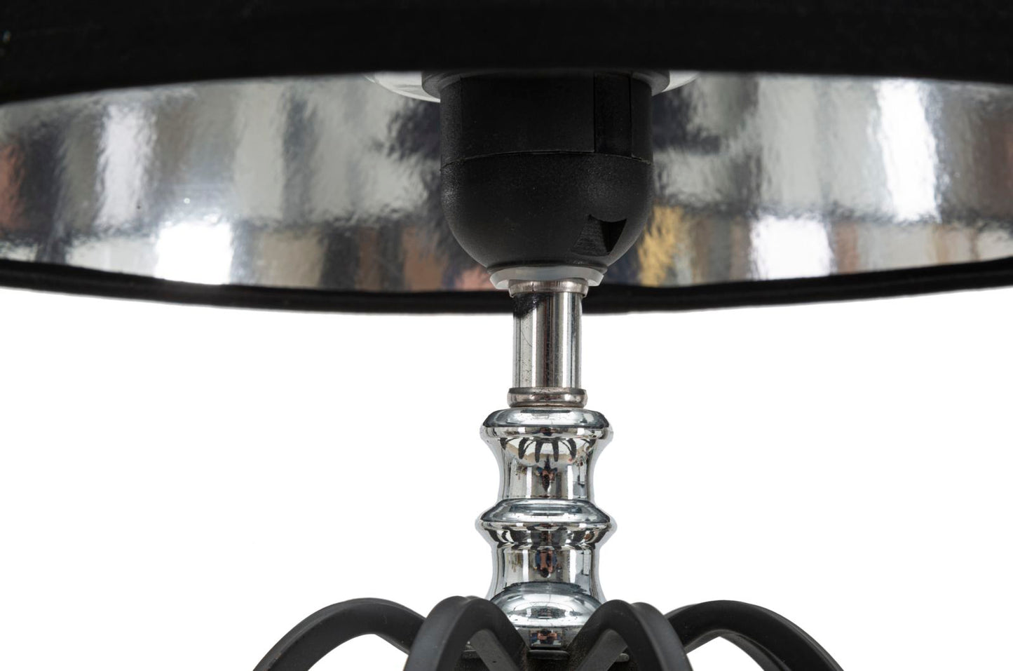 LAMPADA DA TAVOLO DARKY SILVER CM Ø 28X56