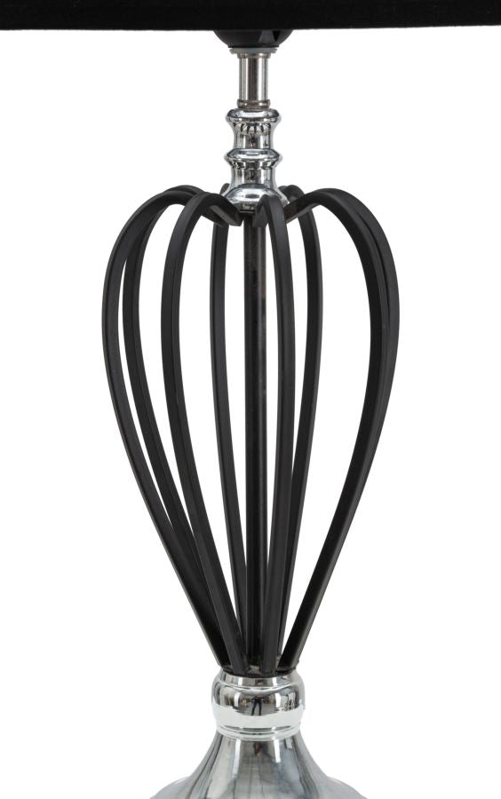 LAMPADA DA TAVOLO DARKY SILVER CM Ø 28X56