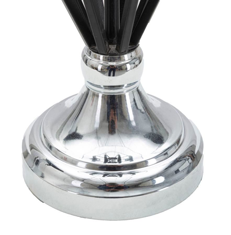 LAMPADA DA TAVOLO DARKY SILVER CM Ø 28X56