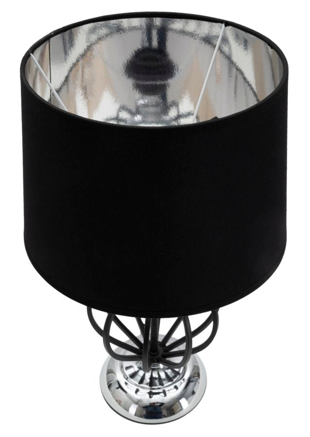 LAMPADA DA TAVOLO DARKY SILVER CM Ø28X44,5