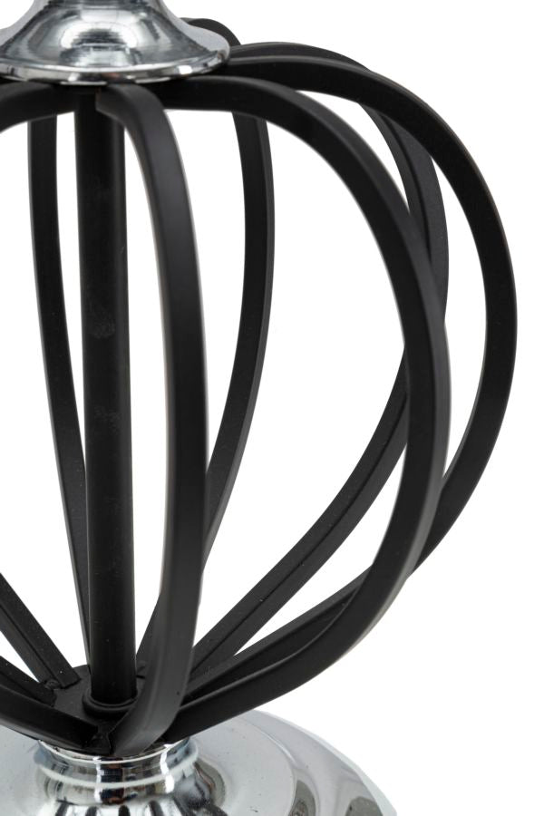 LAMPADA DA TAVOLO DARKY SILVER CM Ø28X44,5