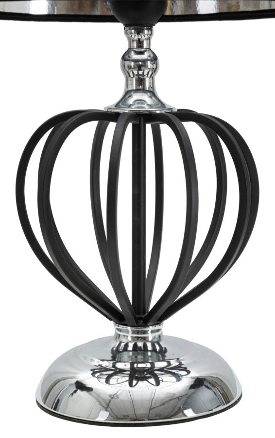 LAMPADA DA TAVOLO DARKY SILVER CM Ø28X44,5
