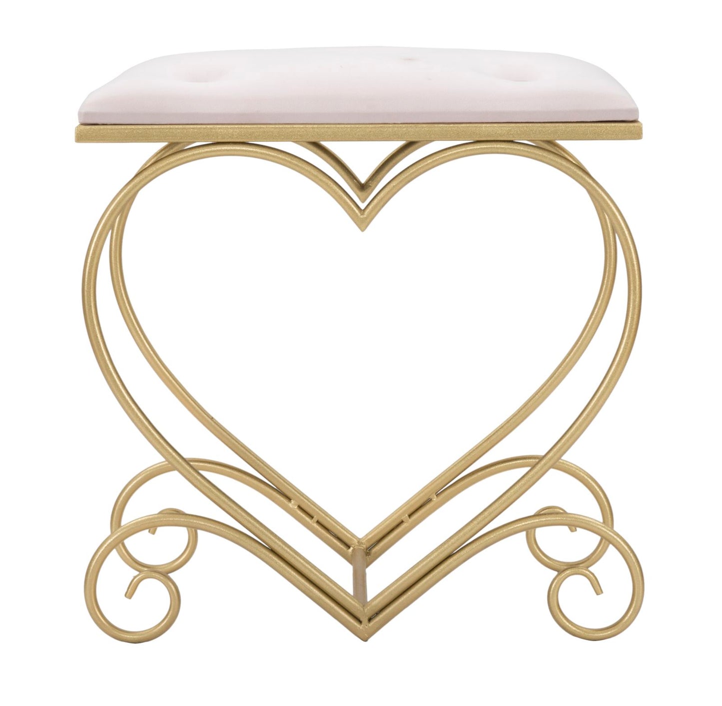 SGABELLO HEART ROSA CM 50X37,5X51,5