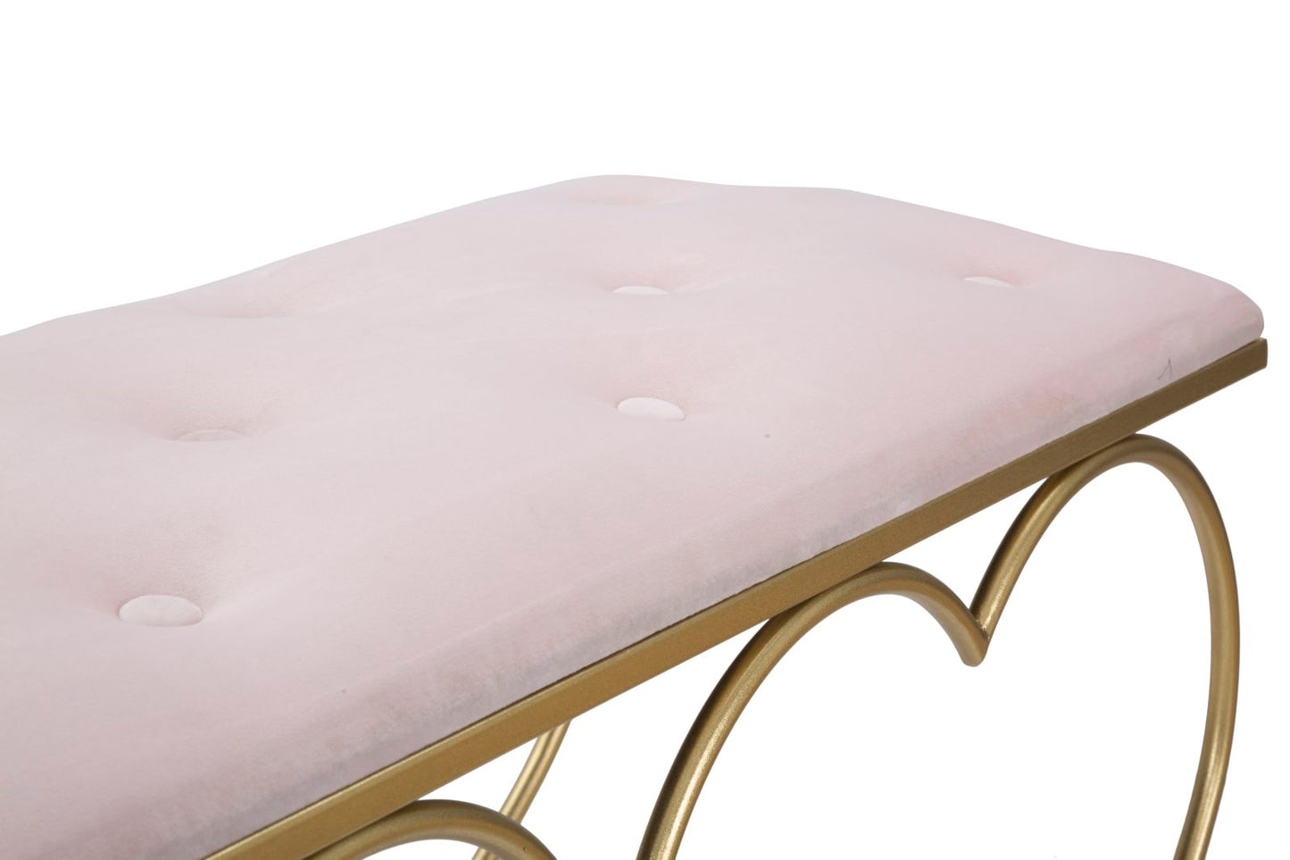 PANCA HEART ROSA CM 105X37,5X51,5