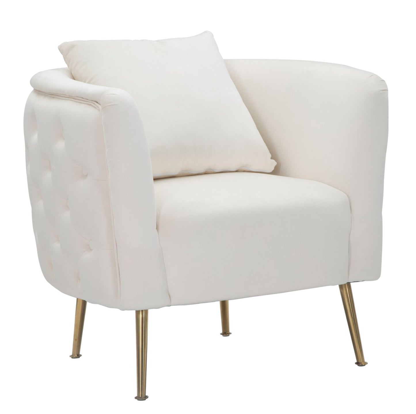 POLTRONA BUCAREST CREMA CM 76X74X73