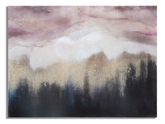 DIPINTO SU TELA PINK MOUNTAIN CM 80X2,7X60