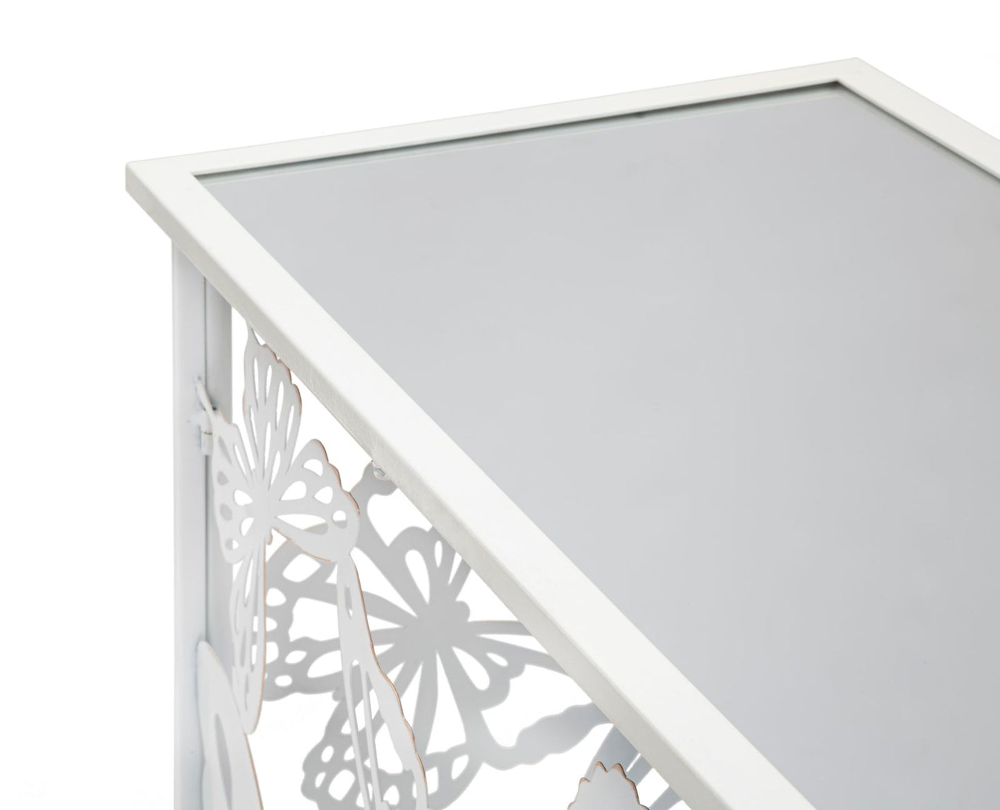 CONSOLE WHITE BUTTERFLY 121,5Lx41px81H cm