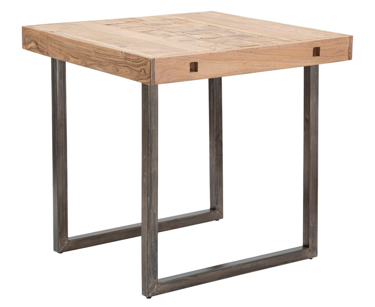 TAVOLO DA PRANZO MUMBAI QUAD. ALL. CM 80X80X77-LUNG. T. 160 ( ACACIA NILOTICA)