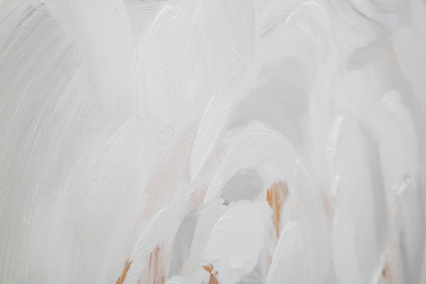 DIPINTO SU TELA WHITE FLOWER -A- CM 90X3,7X90