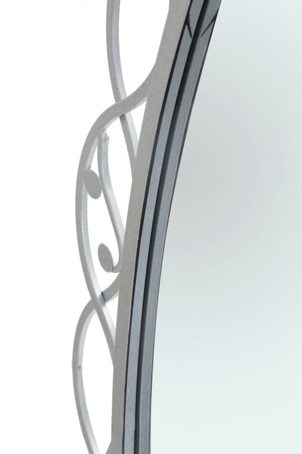 SPECCHIO OVAL SILVER CM 60X2,5X110