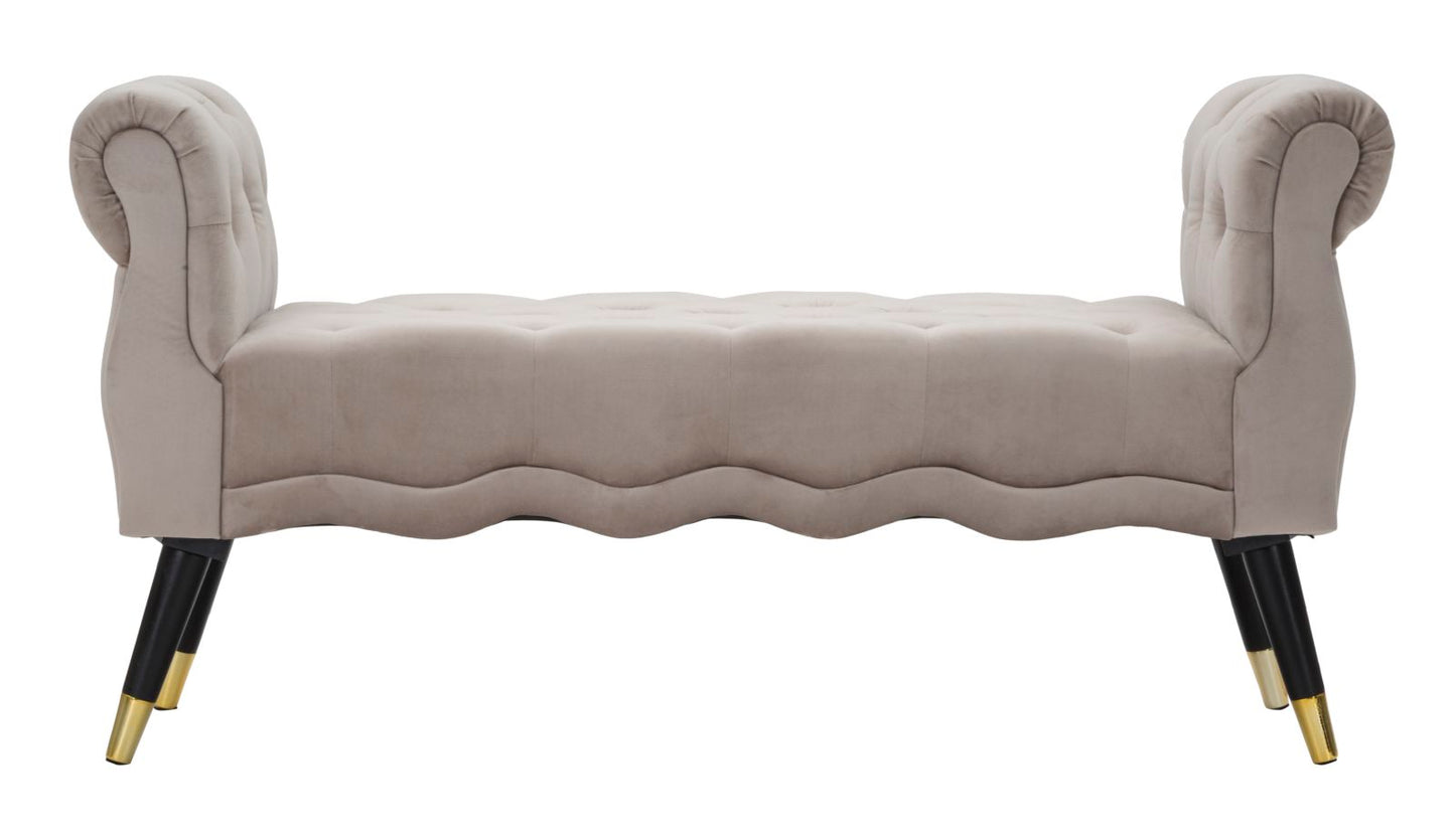 PANCHETTA PARIS GRIGIA/GOLD CM 120X40X60