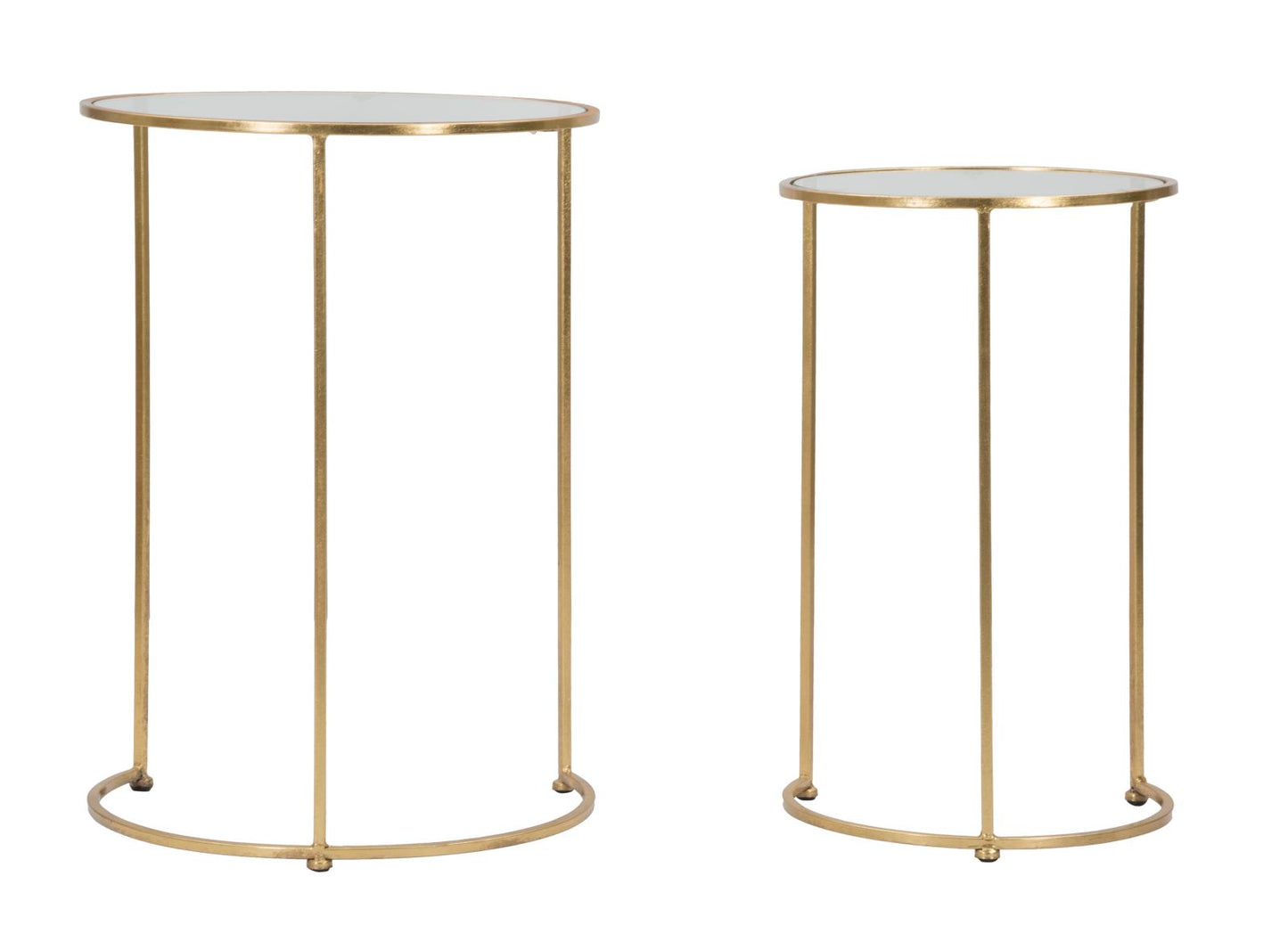TAVOLINETTI GLAM SIMPLY COPPIA CM Ø 44,5X63-34,5X56,5
