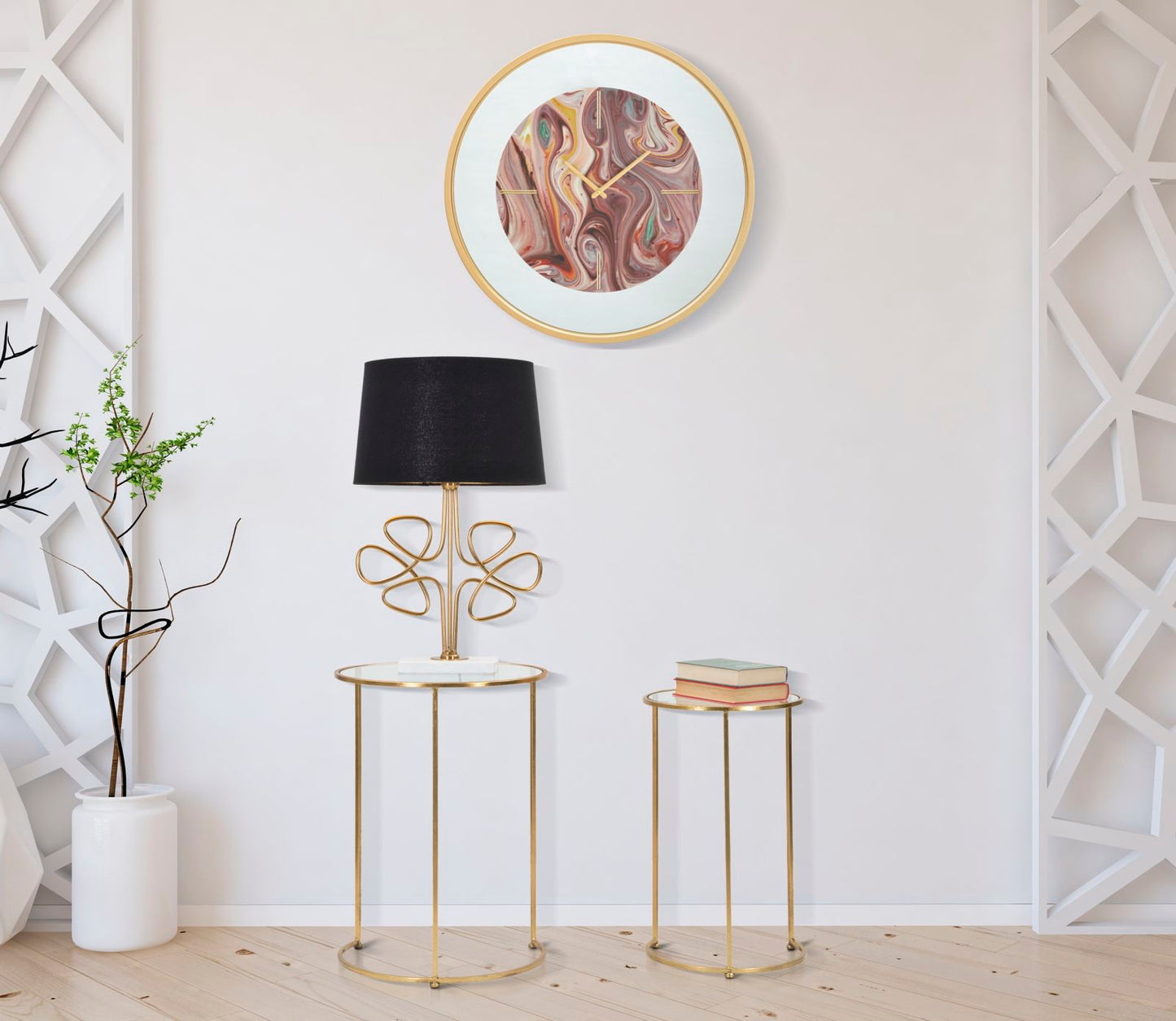 TAVOLINETTI GLAM SIMPLY COPPIA CM Ø 44,5X63-34,5X56,5