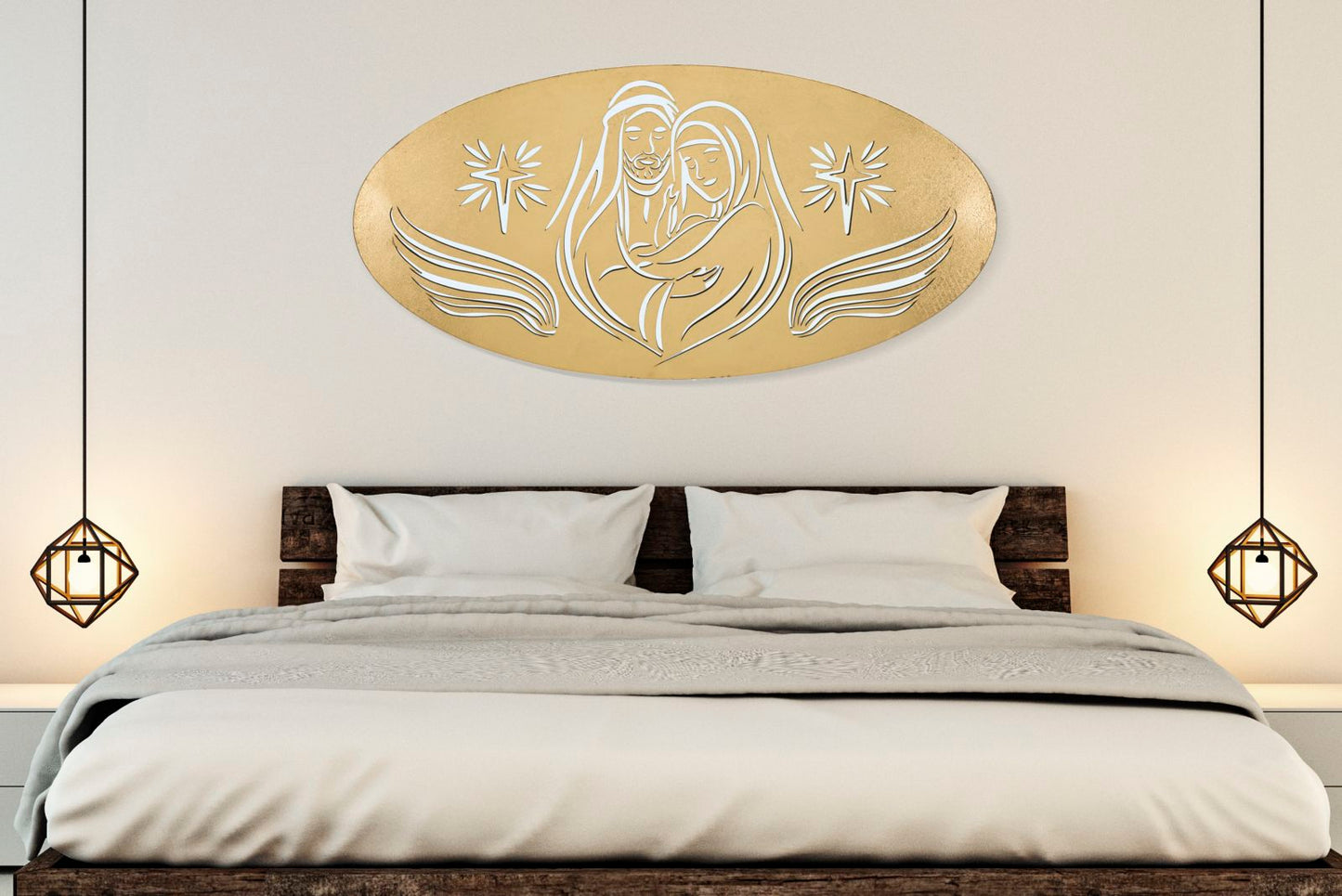 PANNELLO NATIVITY GOLD -B- CM 120X2X60