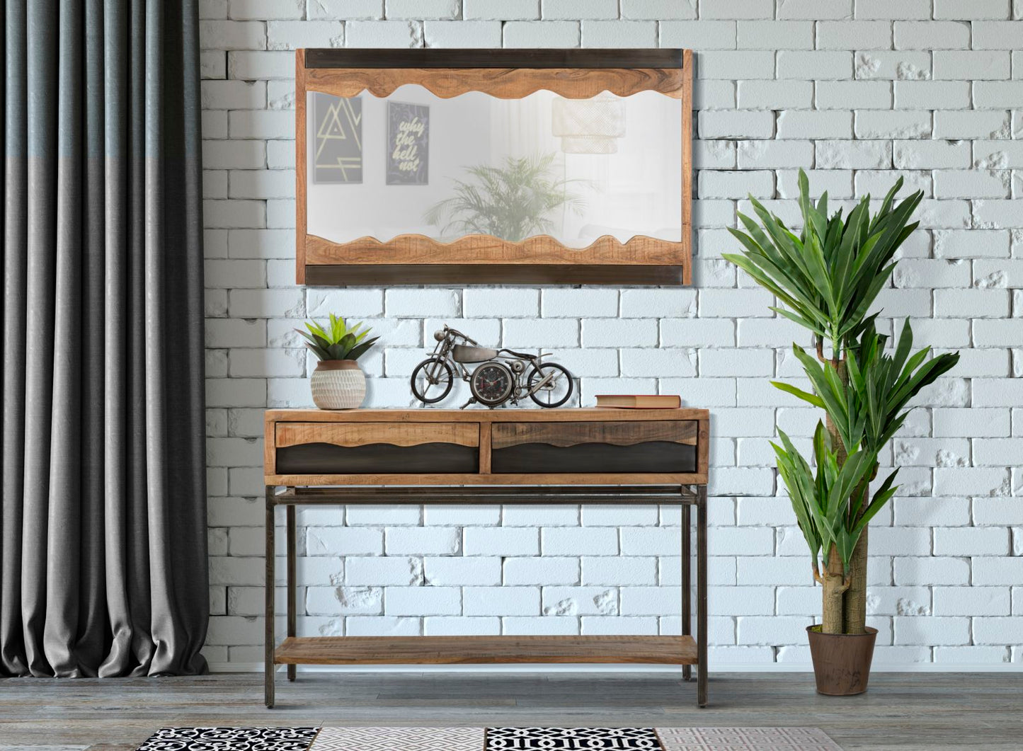 SPECCHIO YELLOWSTONE CM 120X4X72 (LEGNO DI ACACIA NILOTICA)