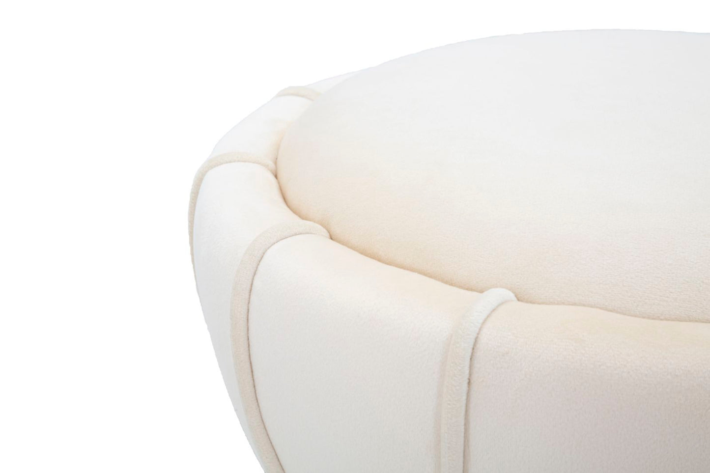 SGABELLO FLOWER CM CREMA CM Ø 40X44