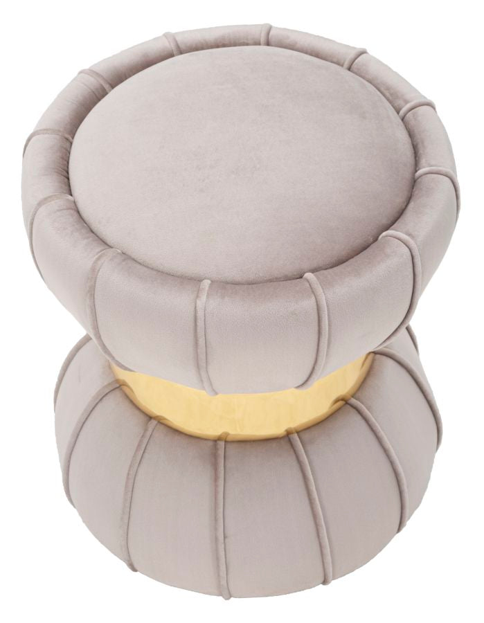 SGABELLO FLOWER CM GRIGIO CM Ø 40X44