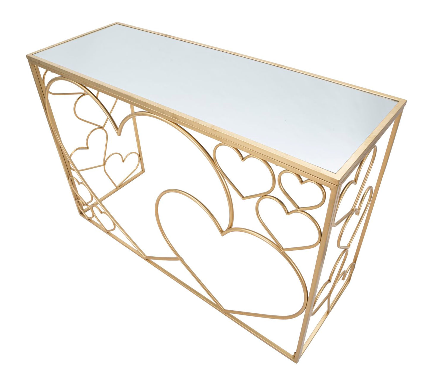 CONSOLE HEART 120x43px80H cm