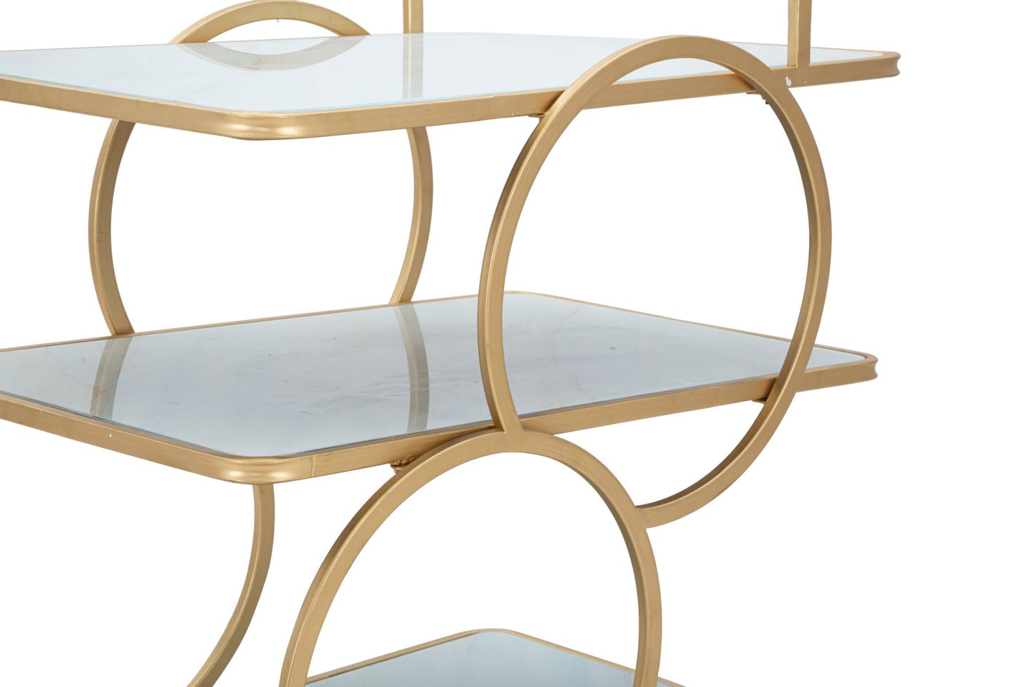 CARRELLO MARBLE GLASS CM 64X46X79H