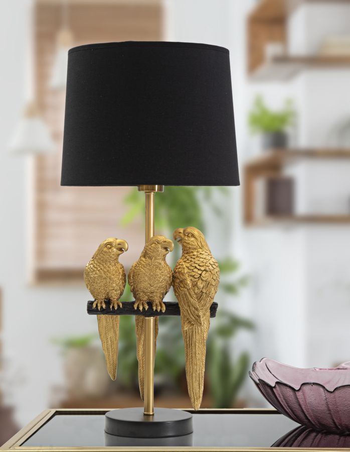 LAMPADA DA TAVOLO PAPPAGALLI CM Ø 30X62,5