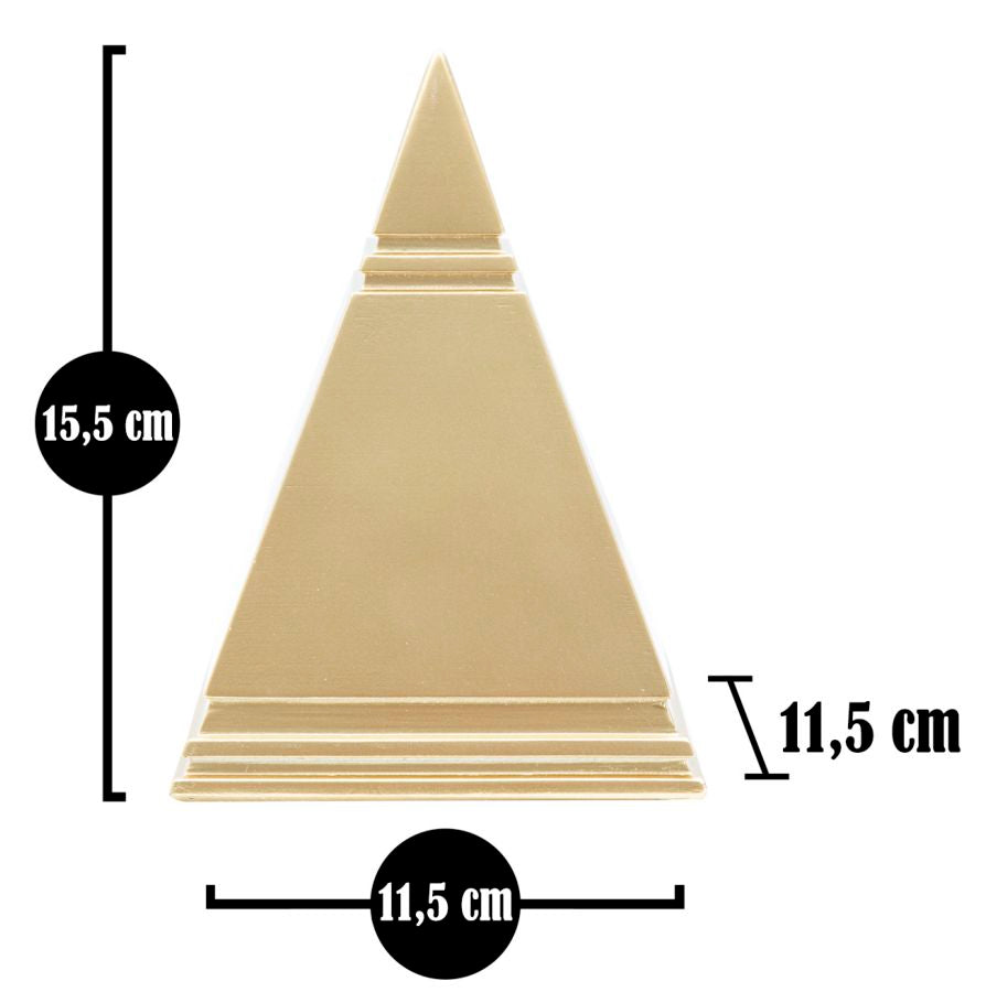PIRAMIDE GOLD CM 11,5X11,5X15,5