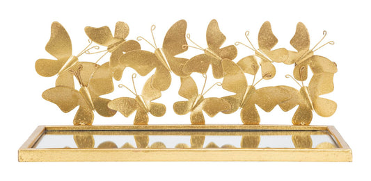 COMODINI MENSOLE BUTTERFLIES COPPIA CM 43X19,2X16,5