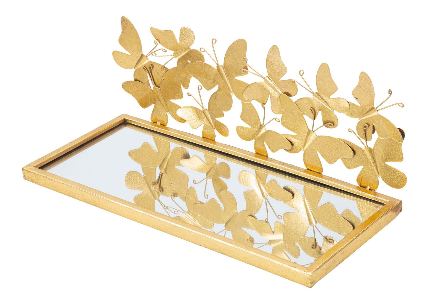 COMODINI MENSOLE BUTTERFLIES COPPIA CM 43X19,2X16,5