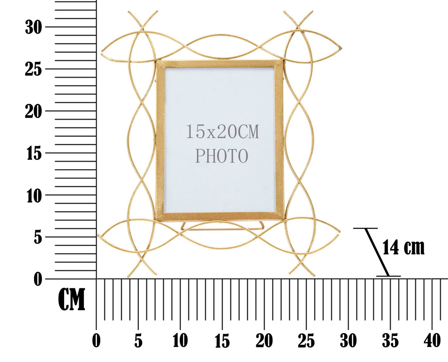 CORNICE IRON GLAM X CM 29,5X1,4X32 (MISURA INTERNA 15X20)