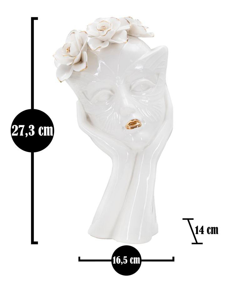 VASO WOMAN MASK CM 16,5X14X27,3