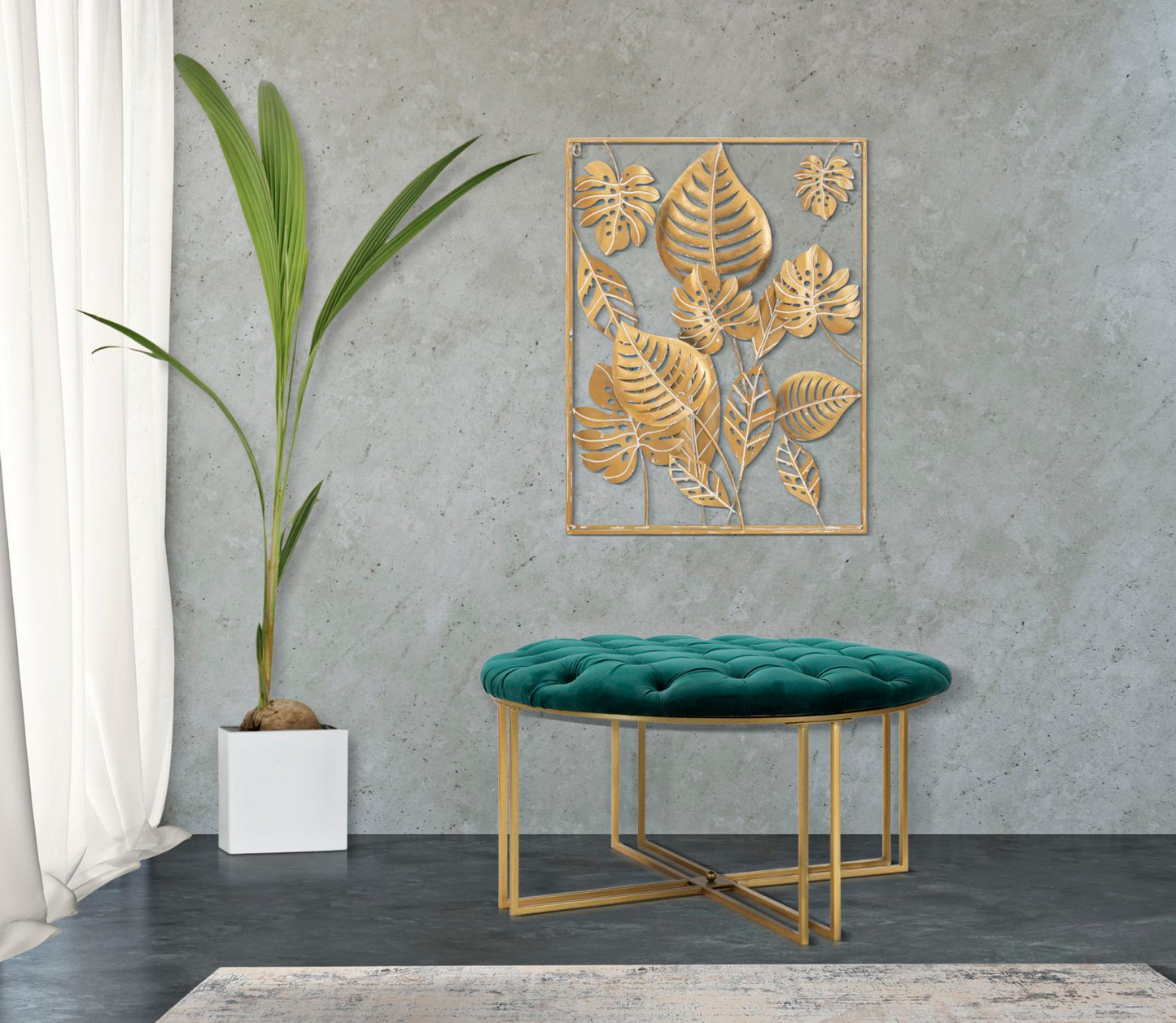 PUFF X VERDE CM Ø 90X49H cm
