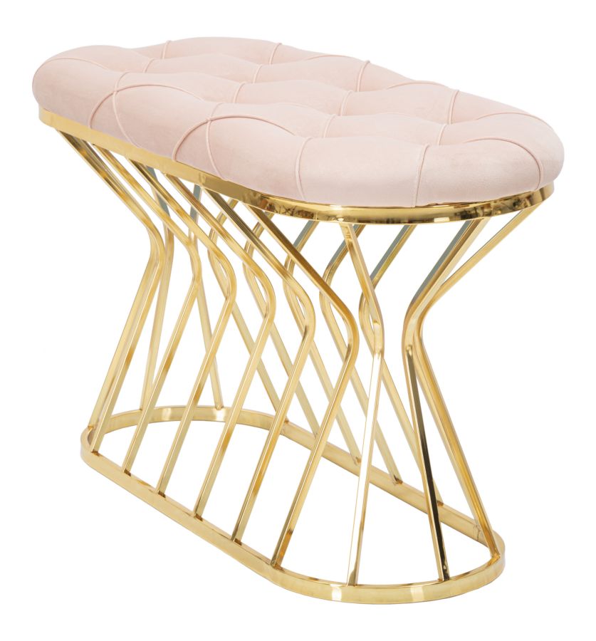 PANCA ZIG ROSA CM 91X38X52