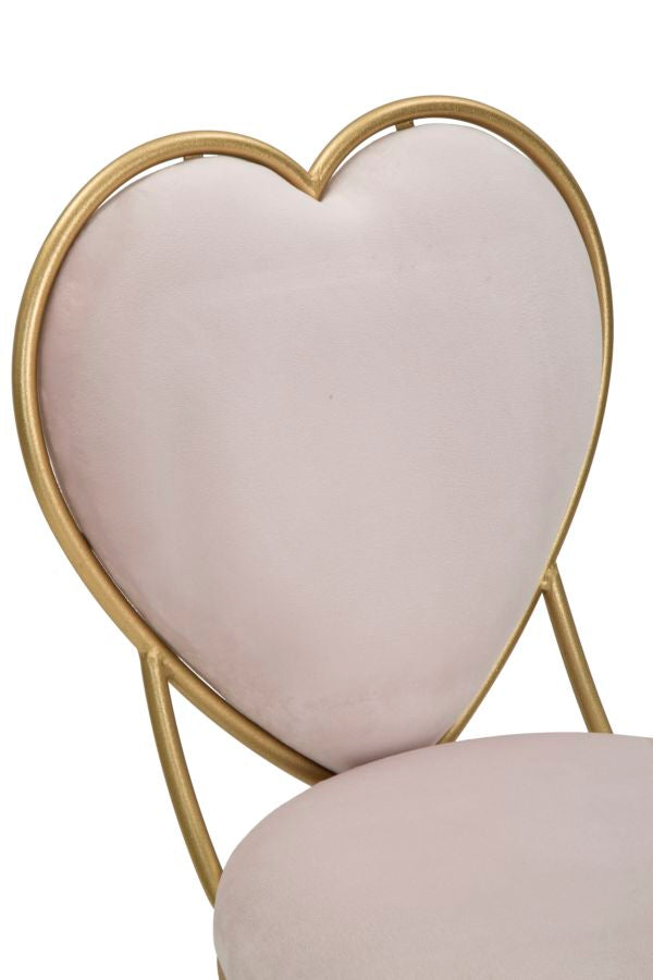 SEDIA HEART 37Lx47px80H cm