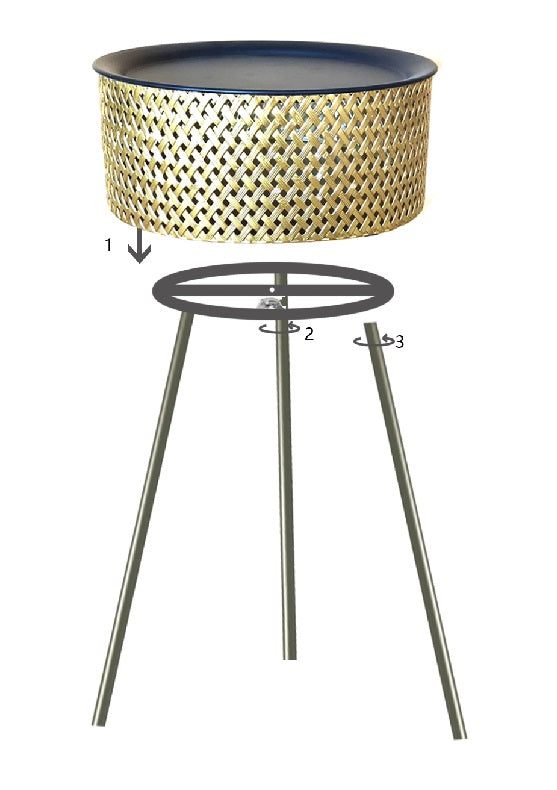 TAVOLINETTO GLOVY CM Ø 40X65