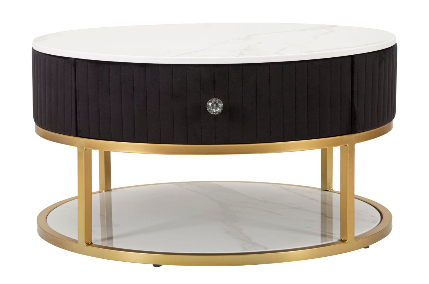 TAVOLO DA CAFFE' MONTPELLIER NERO CM Ø 75X36