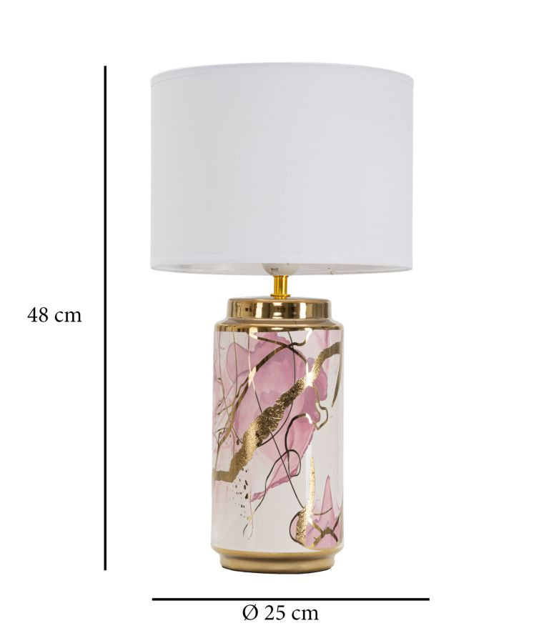 LAMPADA DA TAVOLO GLAM ABSTRACT CM Ø 25X48