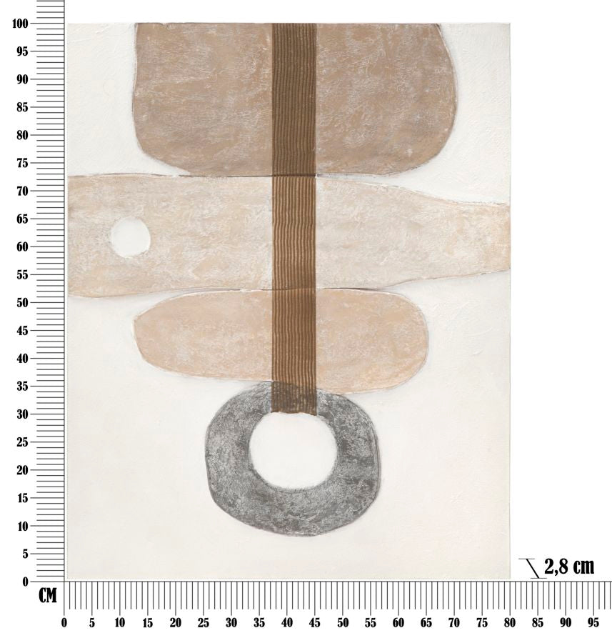 DIPINTO SU TELA STONY -B- CM 80X2,8X100