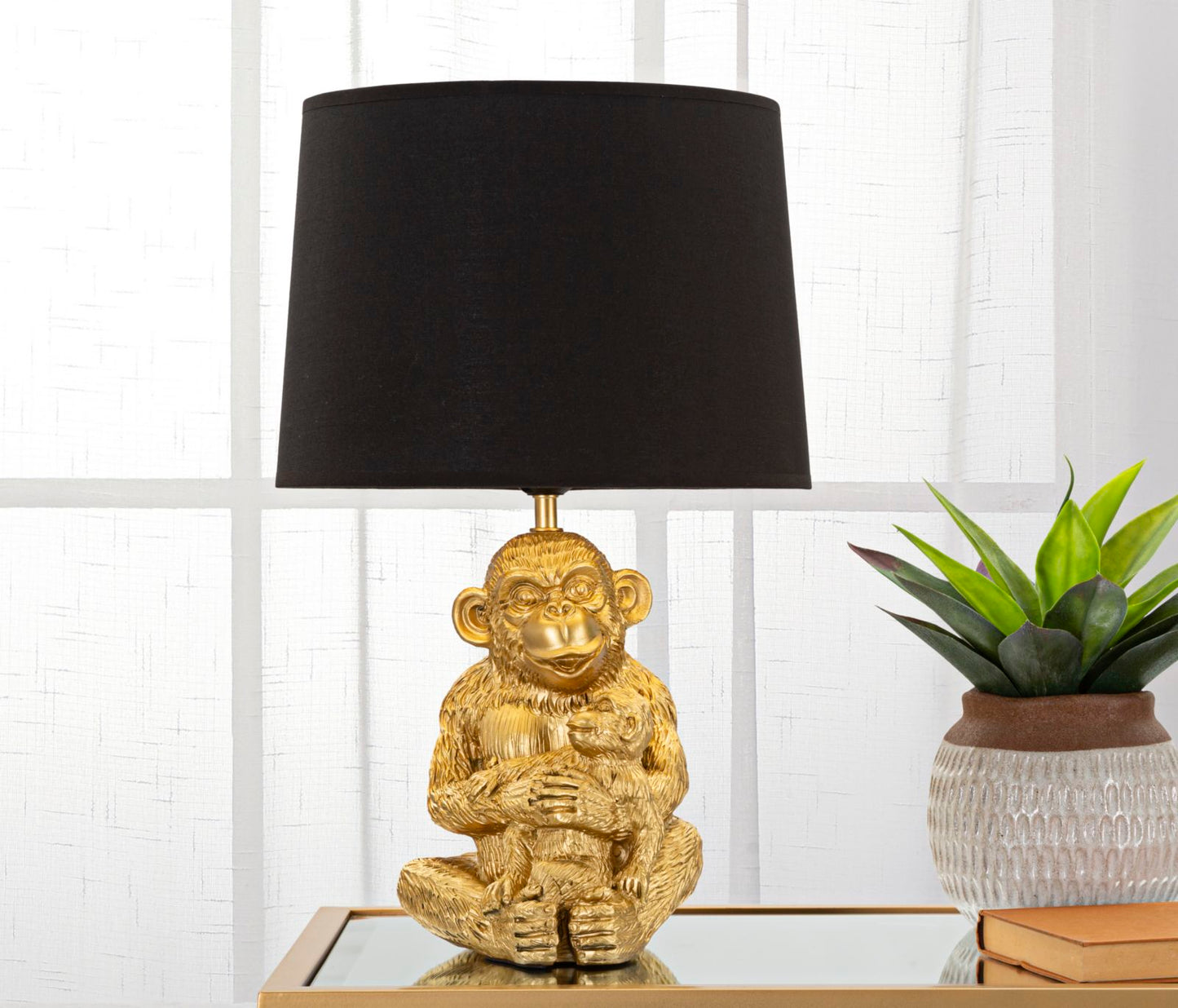 LAMPADA DA TAVOLO MONKEY MUM CM Ø 30X49