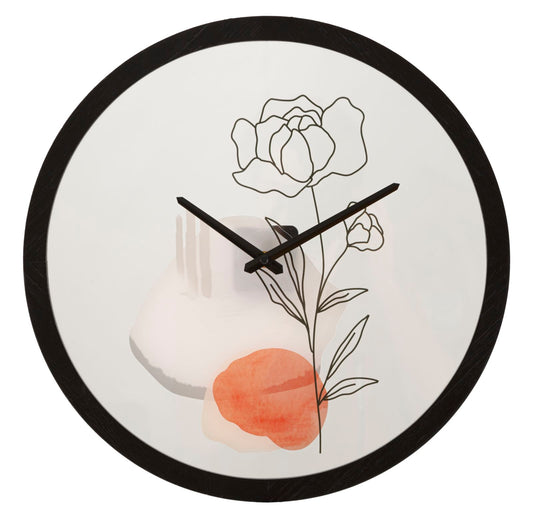 OROLOGIO DA MURO FLOWER -A- CM Ø 40X3,5