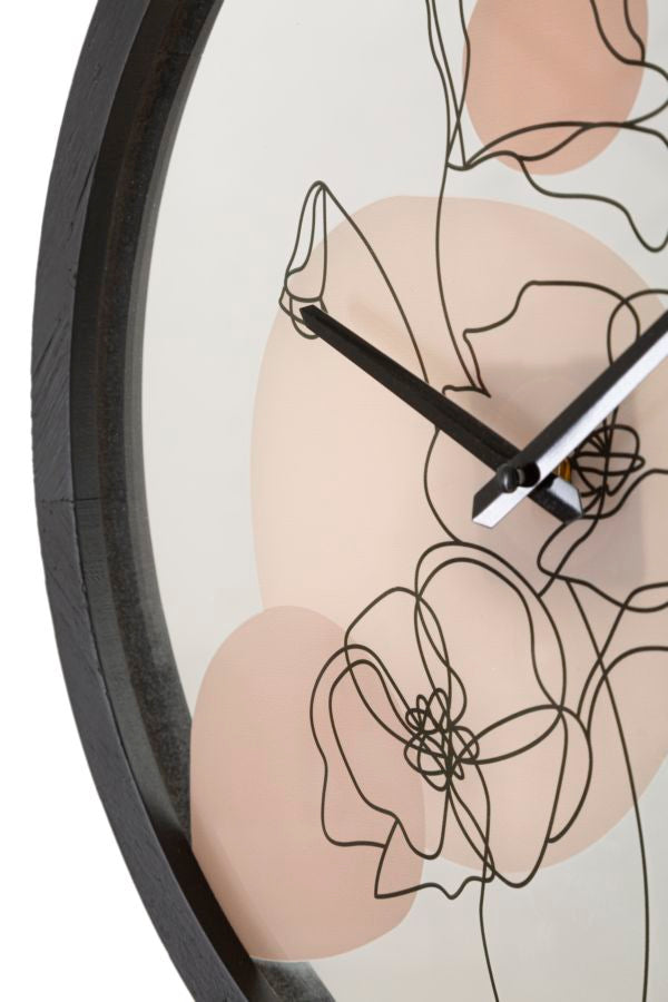 OROLOGIO DA MURO FLOWER -B- CM Ø 40X3,5