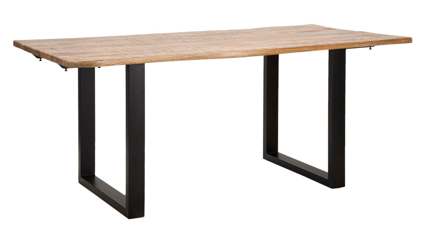 TAVOLO DA PRANZO ALLUNGABILE EDGE CM 180X90X77-LUNGHEZZA TOTALE 280 (LEGNO DI MANGO)
