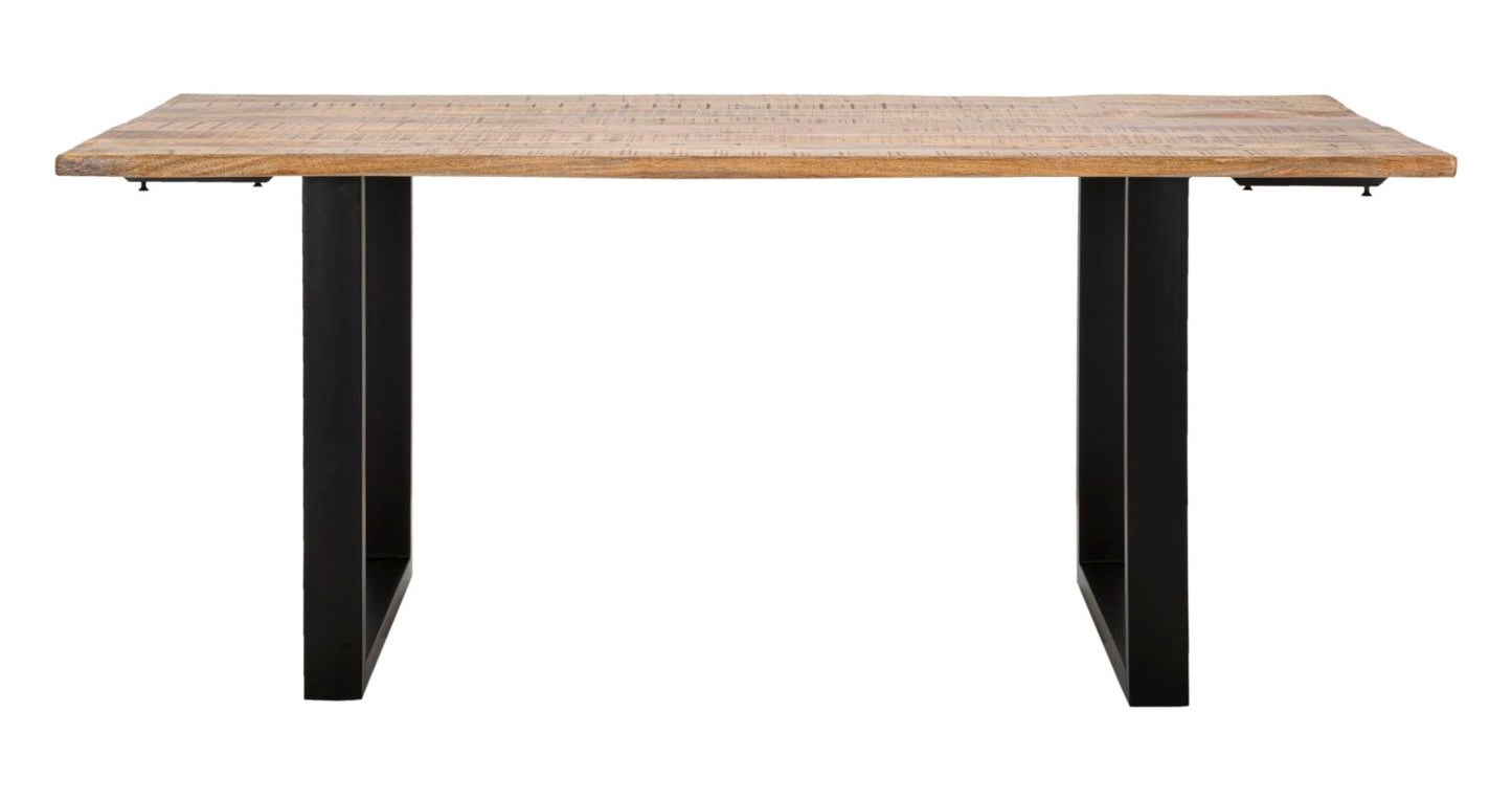 TAVOLO DA PRANZO ALLUNGABILE EDGE CM 180X90X77-LUNGHEZZA TOTALE 280 (LEGNO DI MANGO)