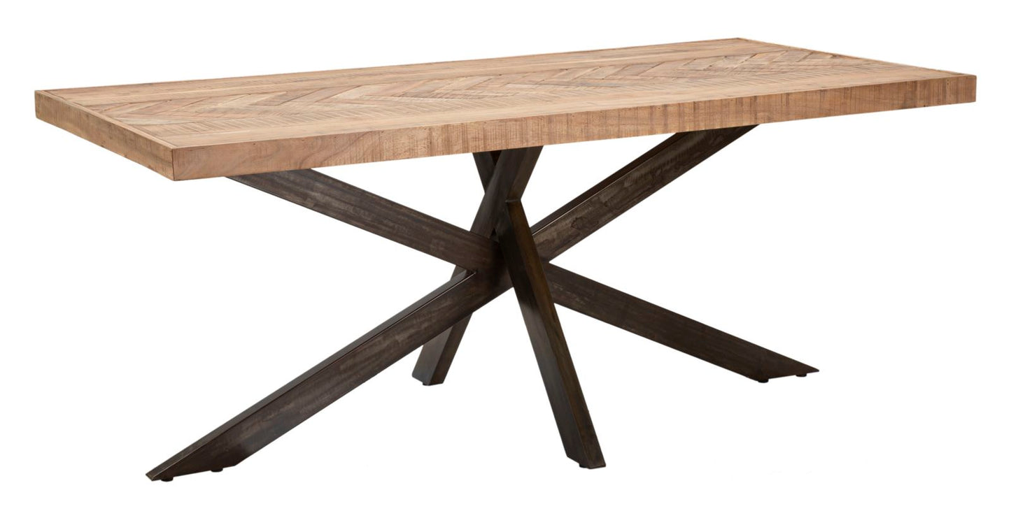 TAVOLO DA PRANZO X CM 180X90X77 (LEGNO DI ACACIA NICOLITICA)