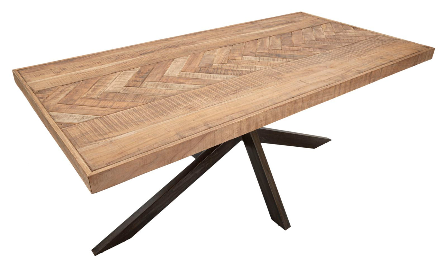 TAVOLO DA PRANZO X CM 180X90X77 (LEGNO DI ACACIA NICOLITICA)