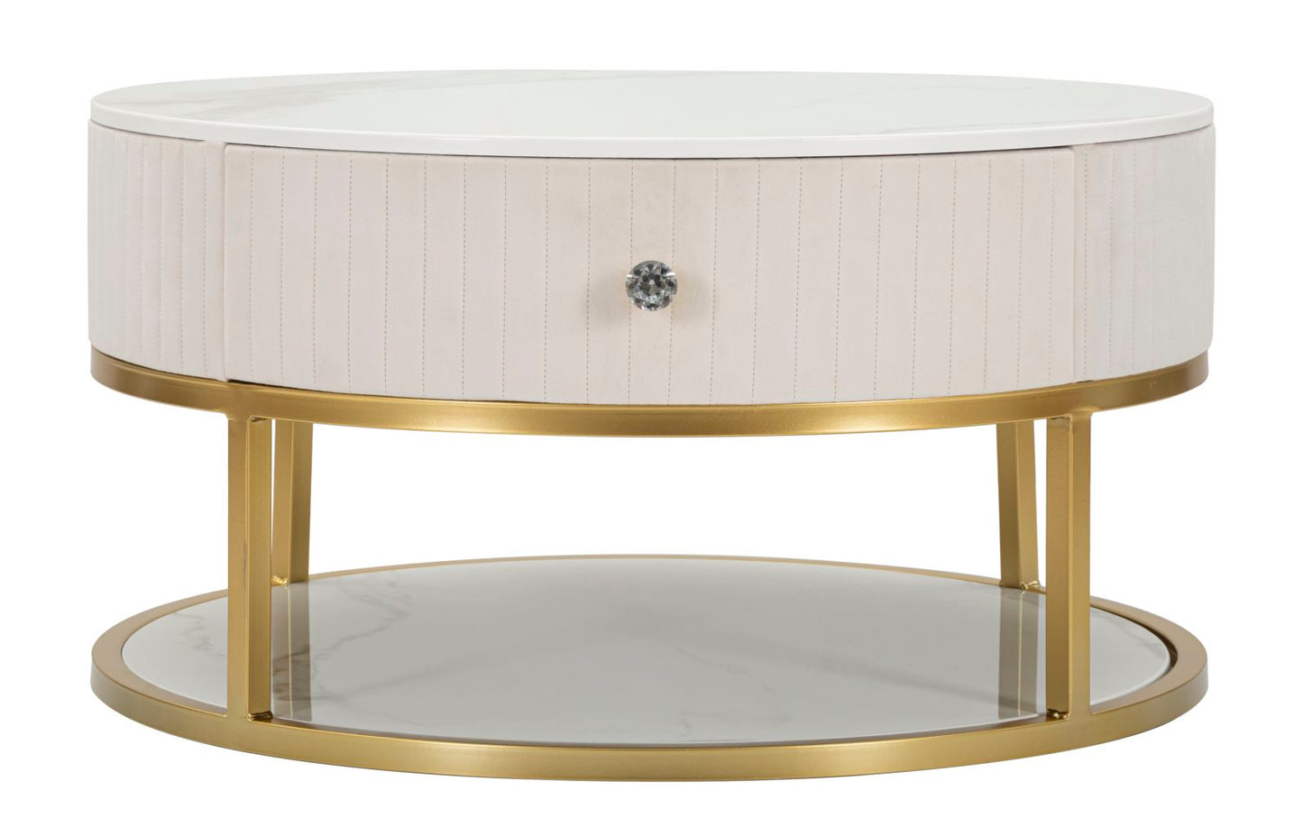 TAVOLO DA CAFFE' MONTPELLIER CREMA CM Ø 75X36