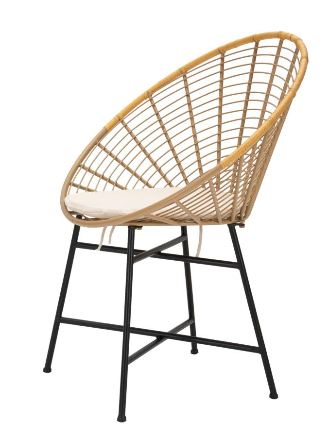 SEDIA PANAMA GRID C/CUSCINO CM 72X56,5X88H