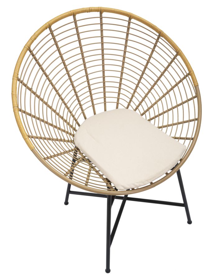 SEDIA PANAMA GRID C/CUSCINO CM 72X56,5X88H