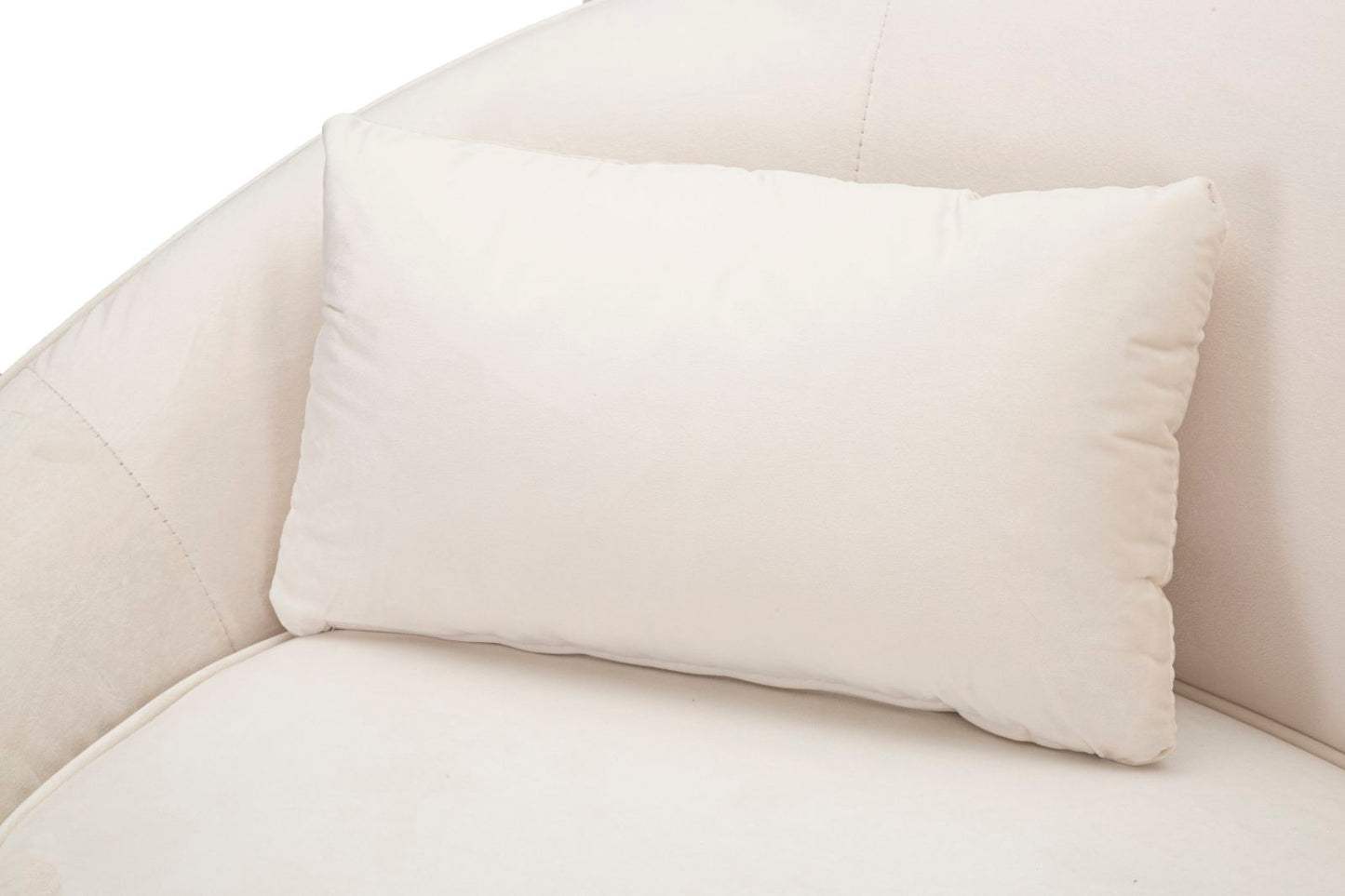 DIVANETTO 2 POSTI OSLO C/CUSCINI CREMA CM 148X84X68